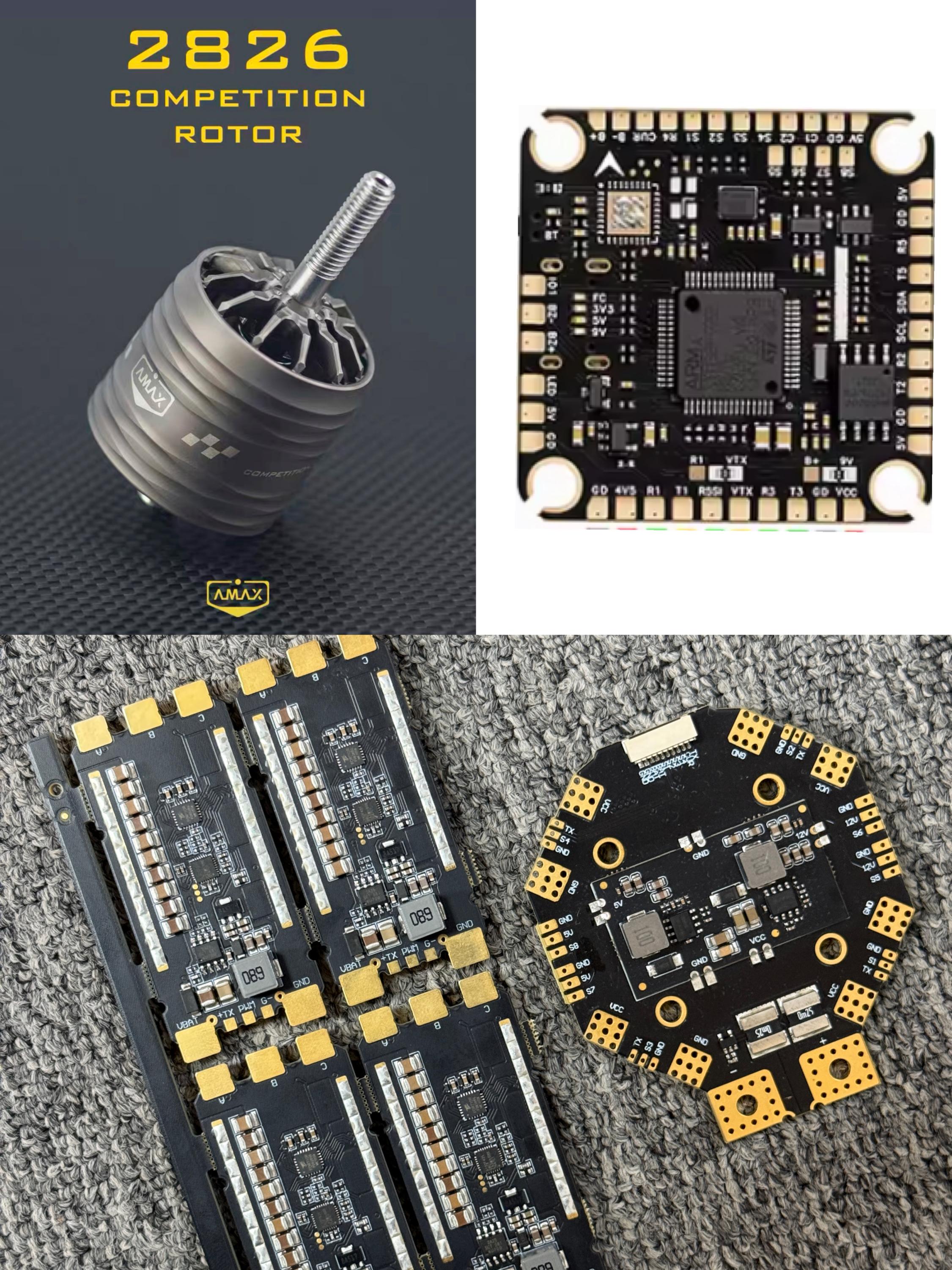Fpv Drone Flight Controller - 2826 800KV Brushless Motor 4PCS+12S F722