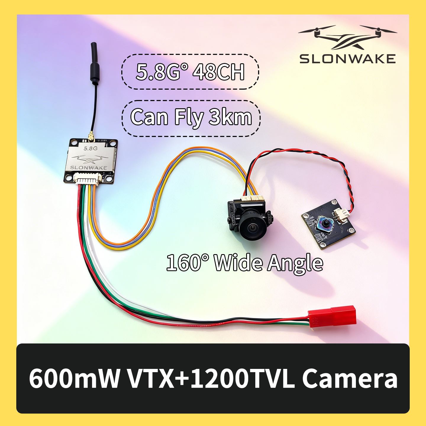 SLONWAKE 5.8G 600mW 7-24V FPV  – Fpv Drone Frame recenzja i cena