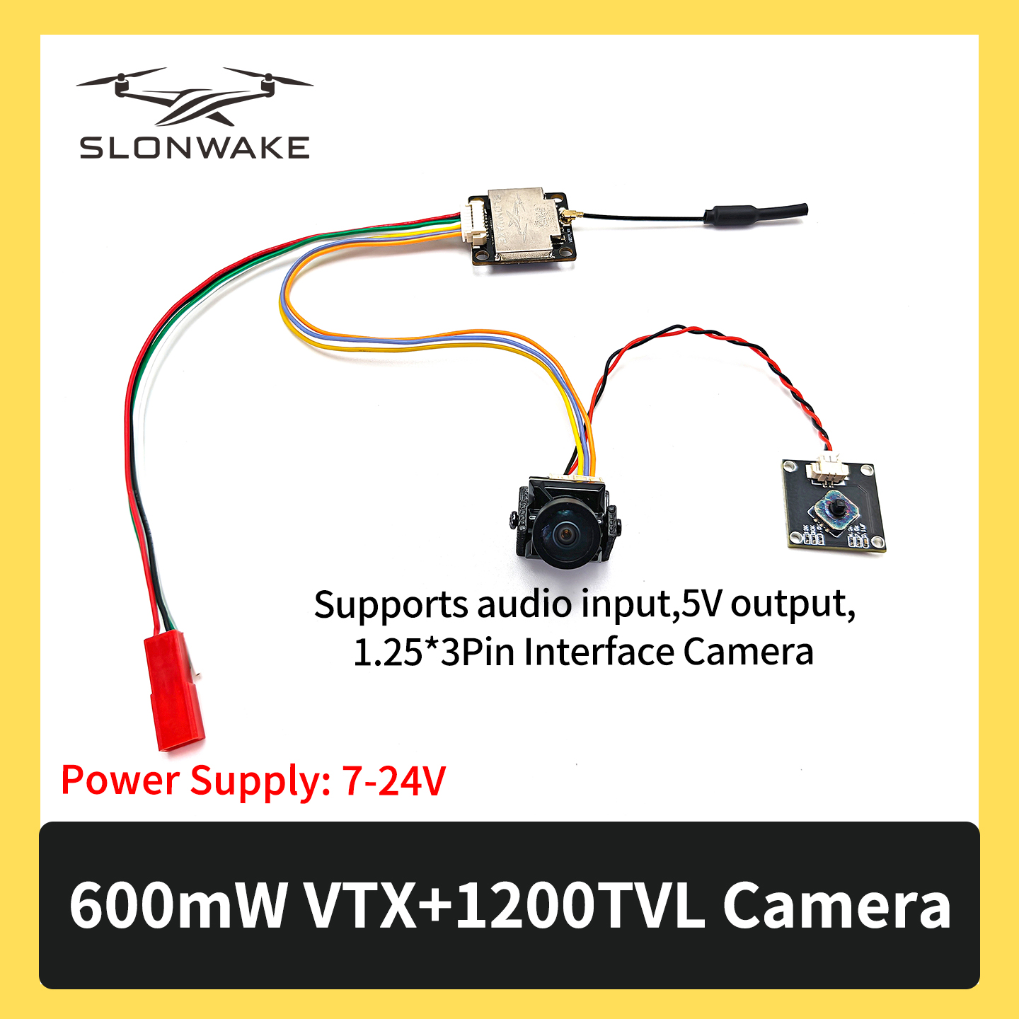 SLONWAKE 5.8G 600mW 7-24V FPV  – Fpv Drone Frame recenzja i cena