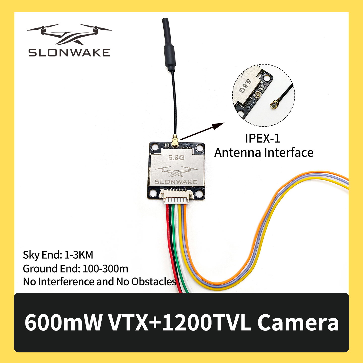 SLONWAKE 5.8G 600mW 7-24V FPV  – Fpv Drone Frame recenzja i cena