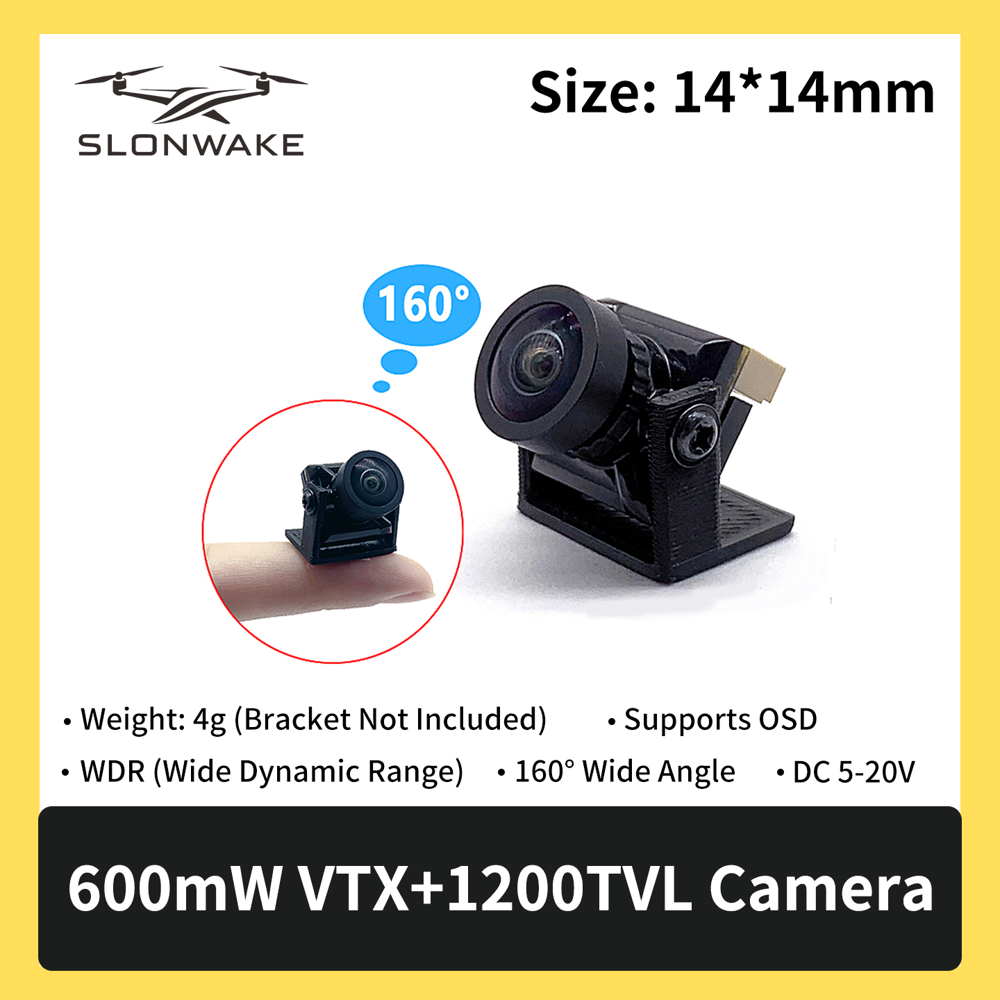 SLONWAKE 5.8G 600mW 7-24V FPV  – Fpv Drone Frame recenzja i cena