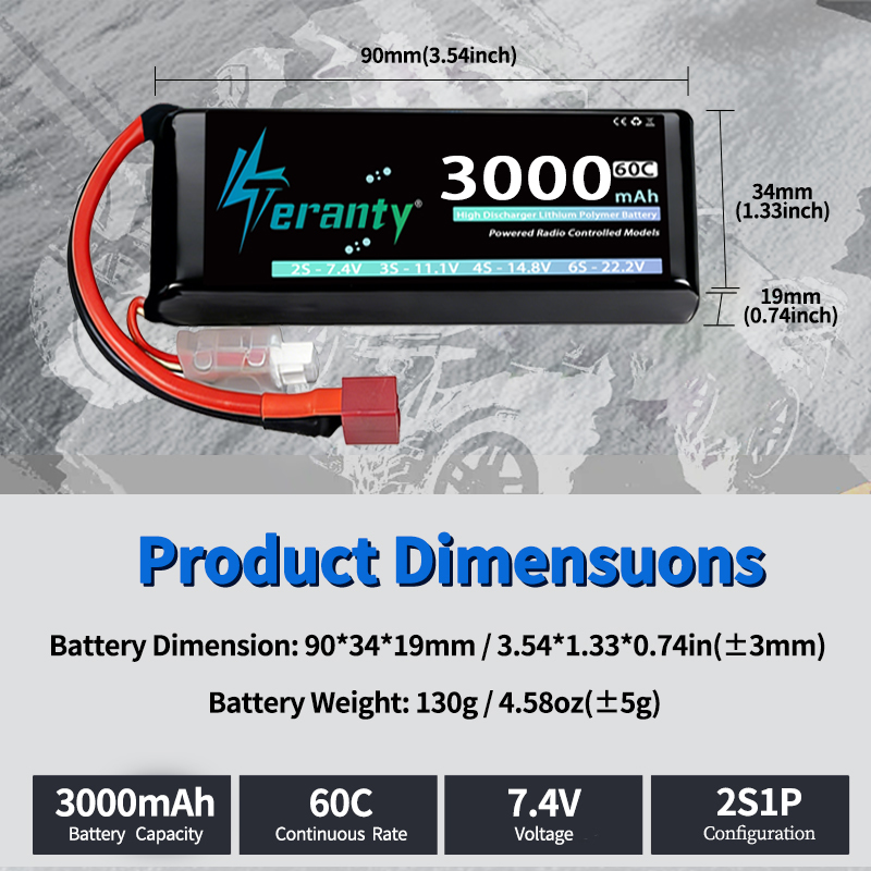 TERANTY 2S 3000mAh Lipo Batter – Fpv Drone Battery recenzja i cena