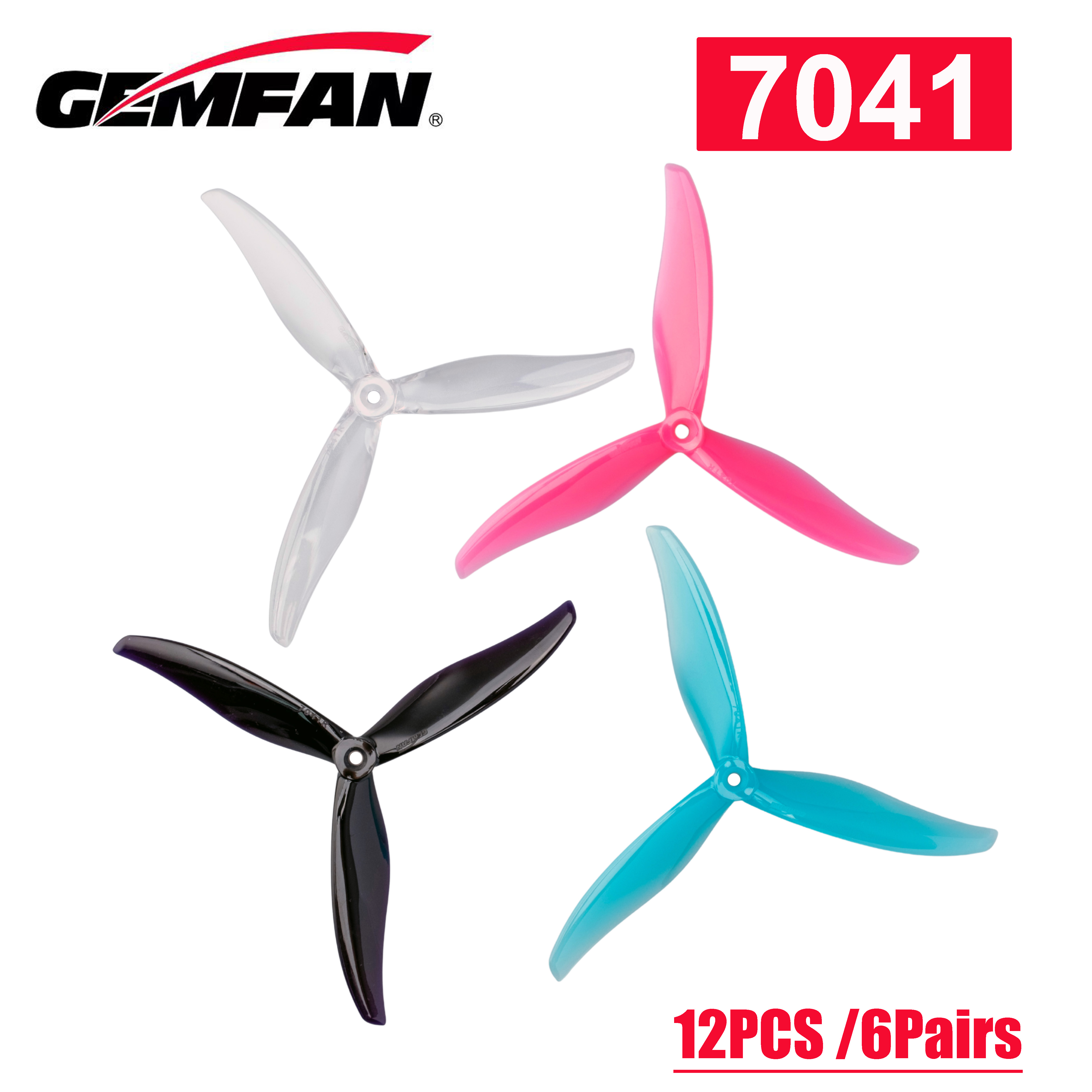 NEW12PCS /6Pairs Gemfan Flash  – Fpv Drone Motor recenzja i cena