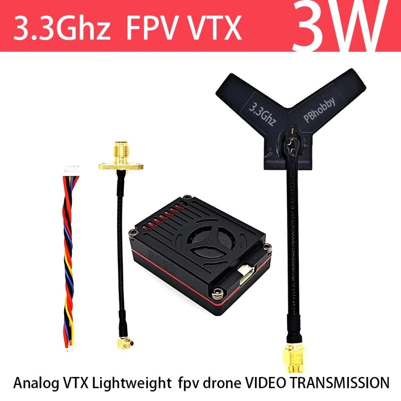 3.3GHz FPV VTX/VRX  3W Analog  – Fpv Drone Transmitter recenzja i cena