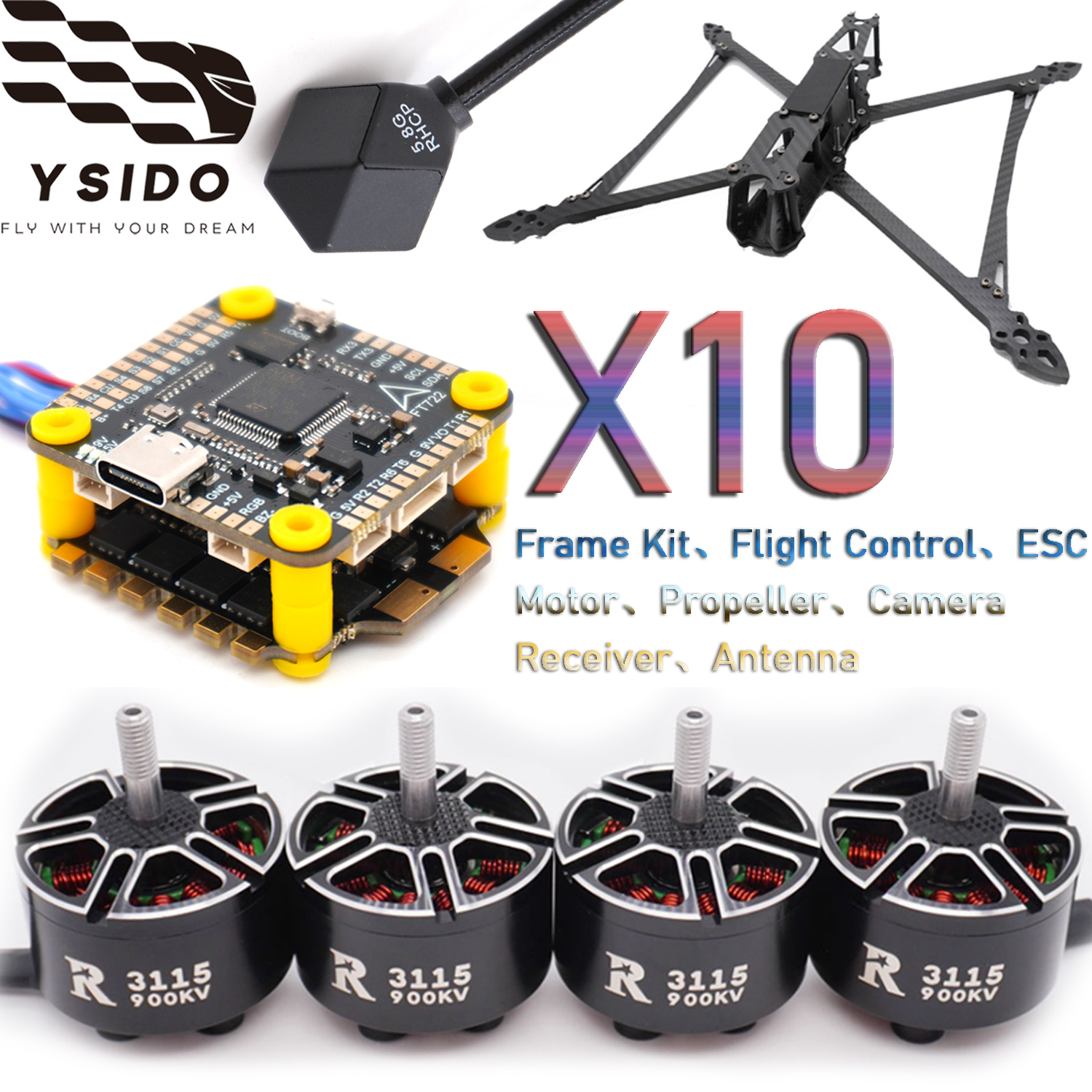 YSIDO RC FPV Drone 427mm Frame – Fpv Drone Tool Kit recenzja i cena