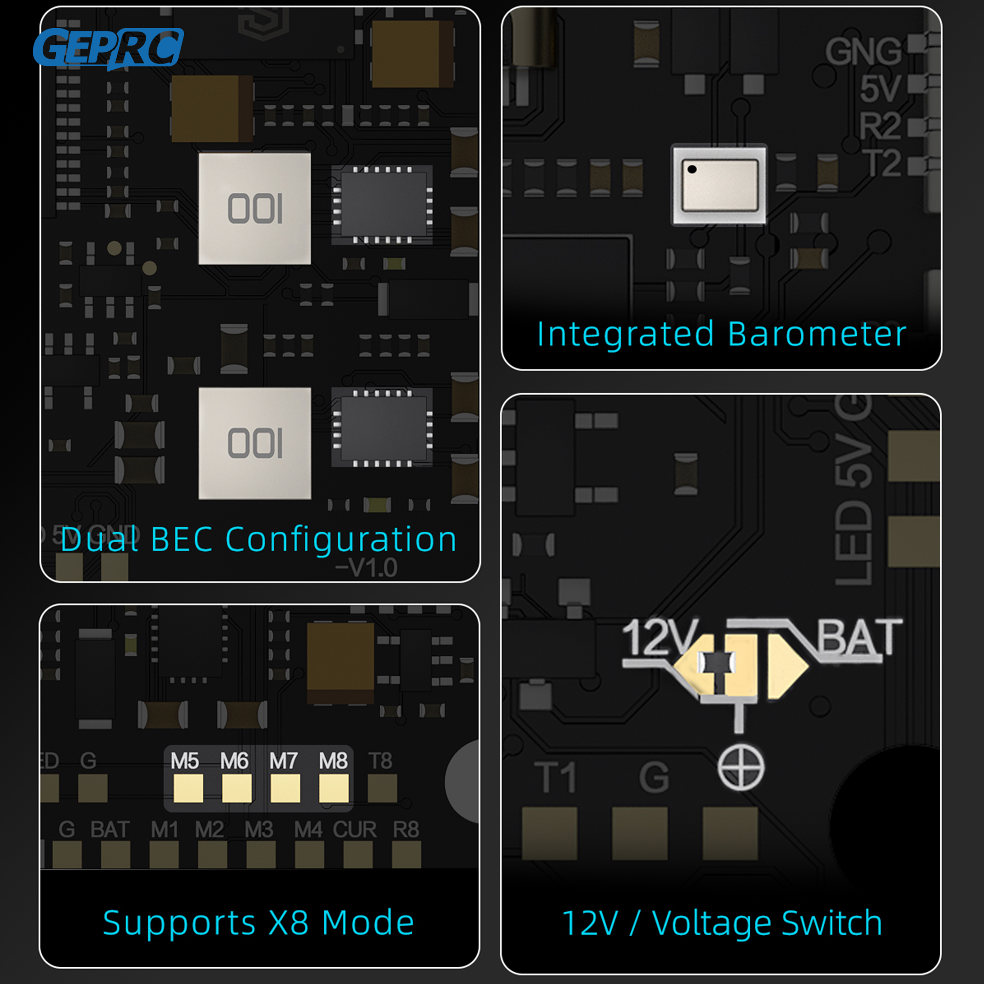 GEPRC TAKER H743 BT 32Bit 65A  – Fpv Drone Flight Controller recenzja i cena