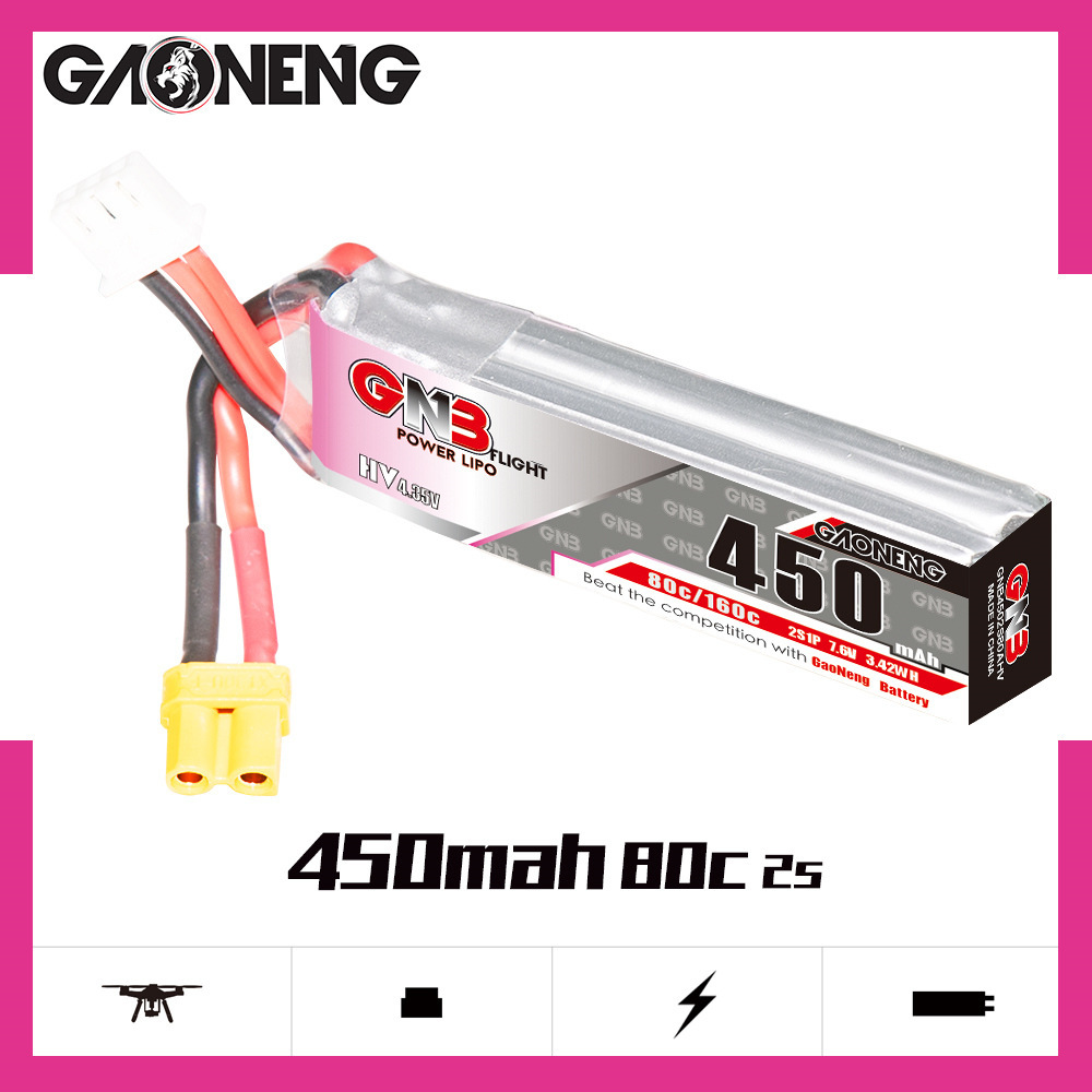 GNB LiPo Battery HV 2S 7.6V 45 – Fpv Drone Battery recenzja i cena
