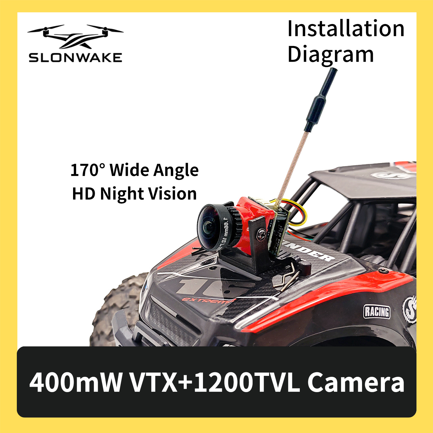 SLONWAKE 5.8G 48CH FPV 400mw V – Fpv Drone Frame recenzja i cena