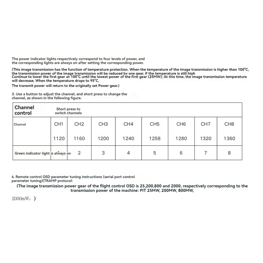 AS96-1.2G 2W VTX 8CH 2000Mw FP – Fpv Drone Transmitter recenzja i cena